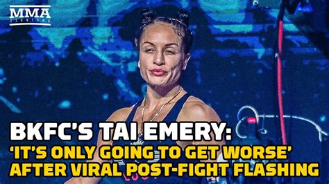 tai emery flashes crowd bkfc|Video: BKFC’s Tai Emery stops Rung